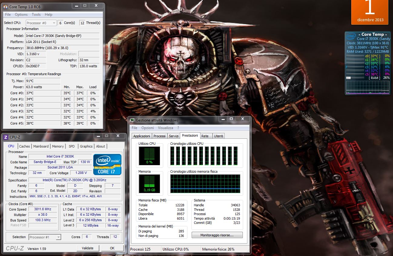 LUCIFER IDLE NFF12 600RPM 3.8GHz 19gradi